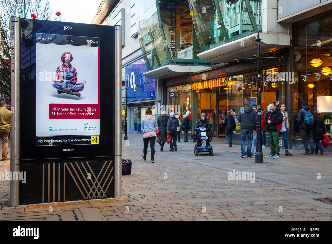 HM Revenue and Customs (HMRC) Billboard advertising campaign is Stock