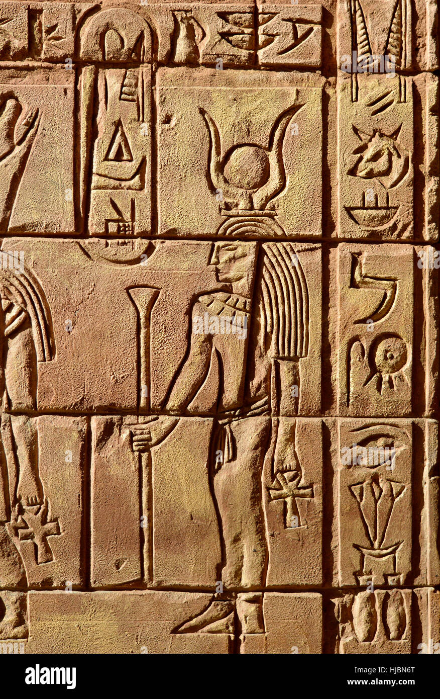 Egyptian hieroglyphics Hathor was the daughter of Ra and the patron ...