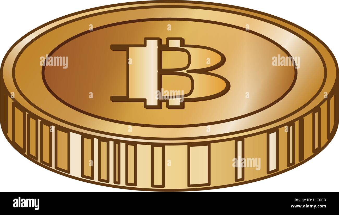 coin with letter b money related icon image vector illustration Stock