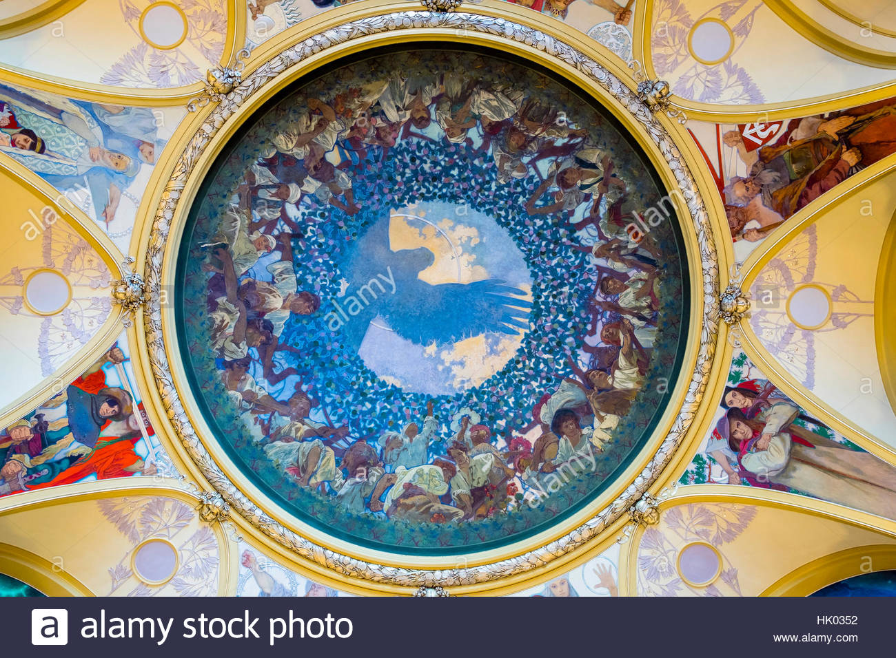 The Mucha Room at Municipal House (Obecni dum), designed entirely by Stock Photo 132153534 Alamy