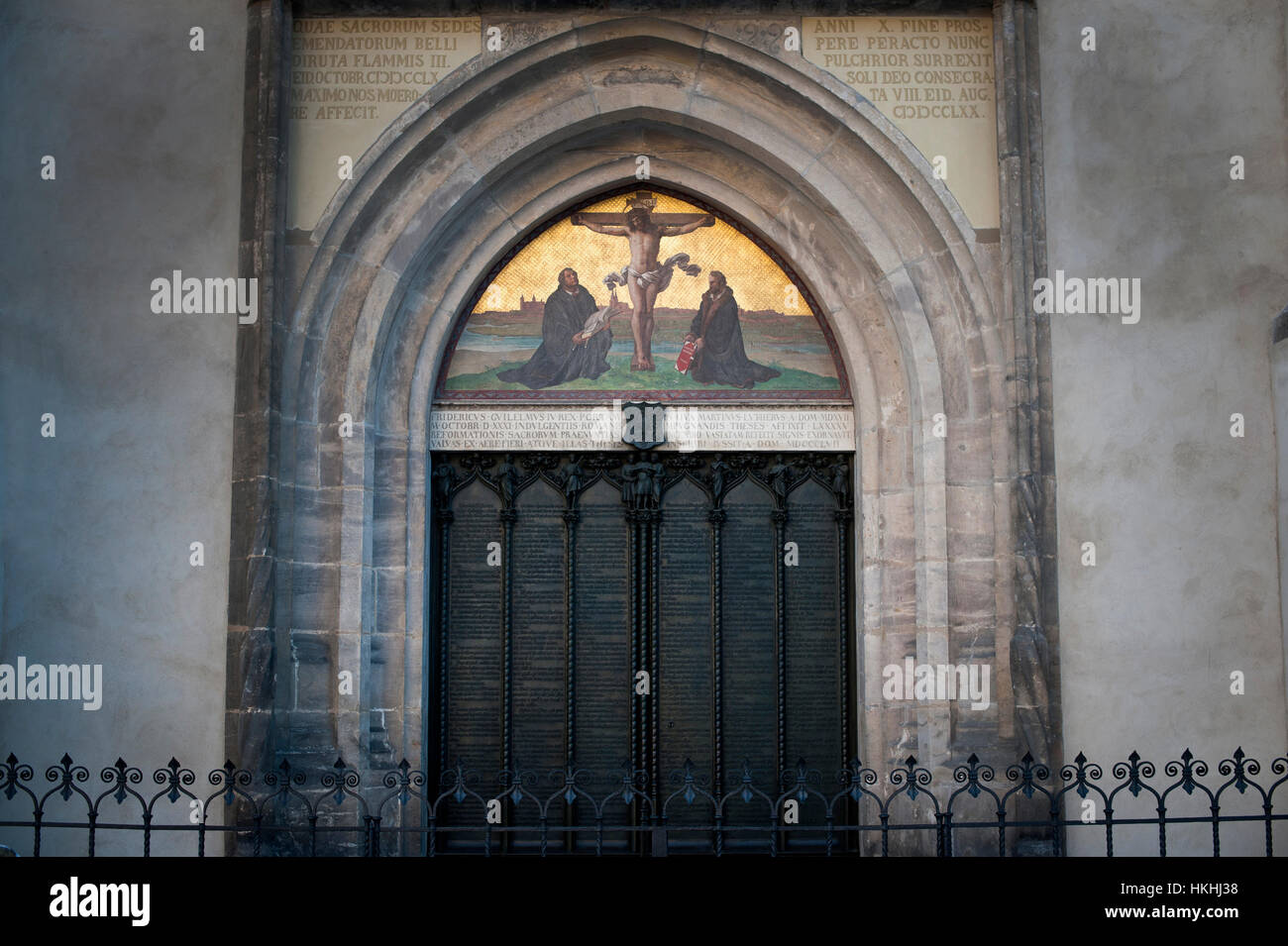 The "Theses Doors", commemorating Luthers' 95 Theses at the Castle ...
