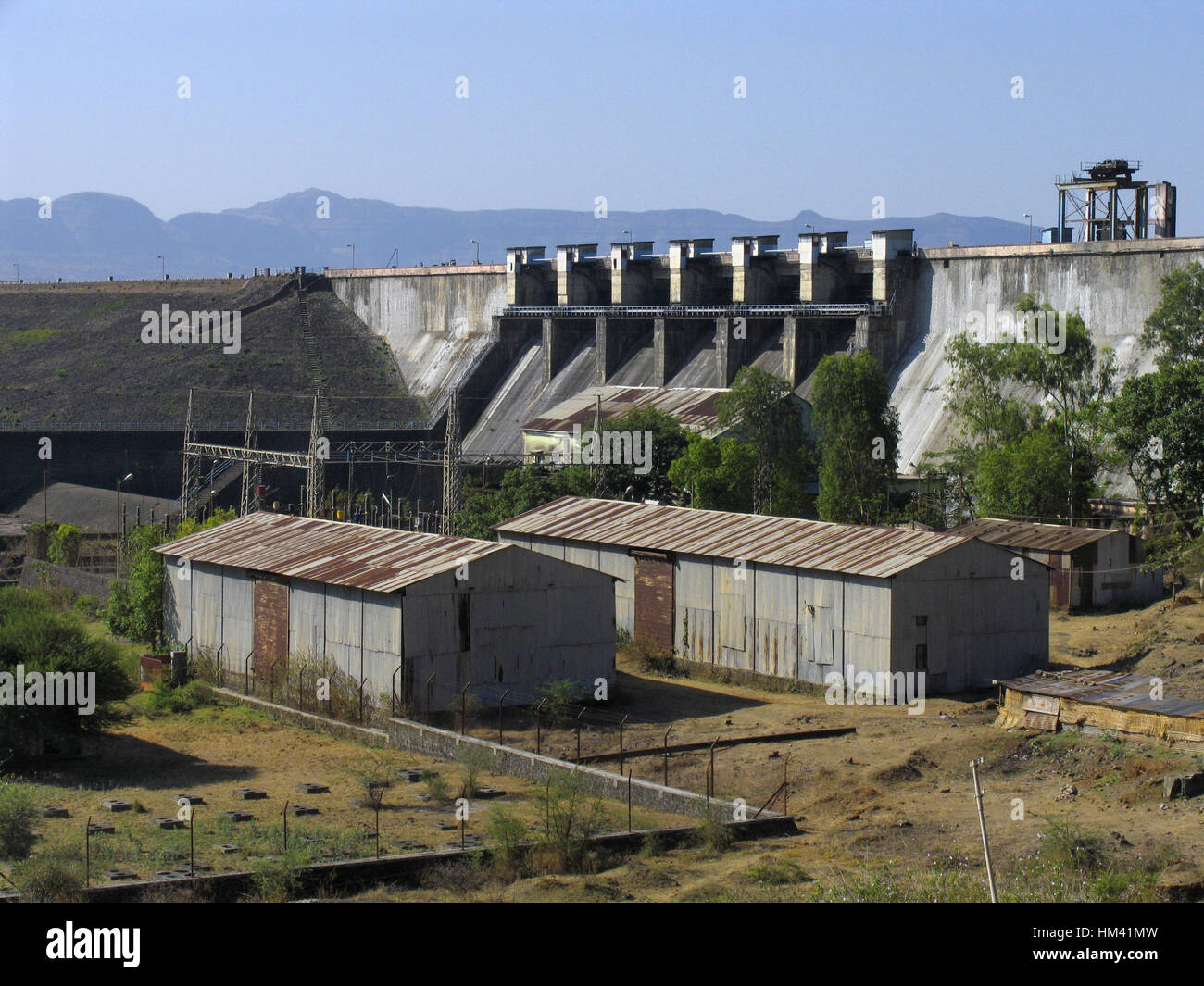 Pawana Dam. Near Pune, Maharasthra, India. The Pavana River is a Stock