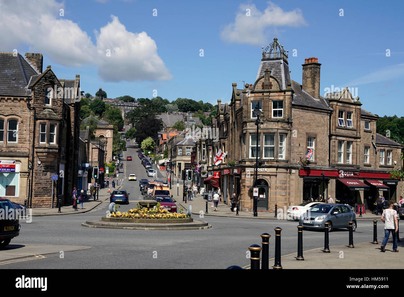 Matlock Town in Derbyshire England Stock Photo 132882541 Alamy