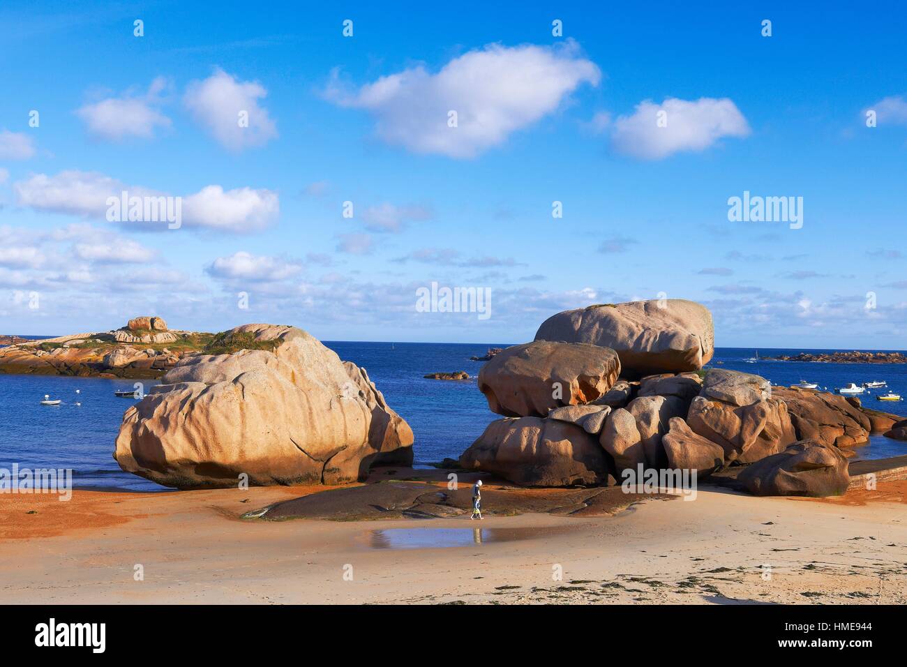 Tregastel Rock Formations Pink Granite Coast Cote De Granit Rose