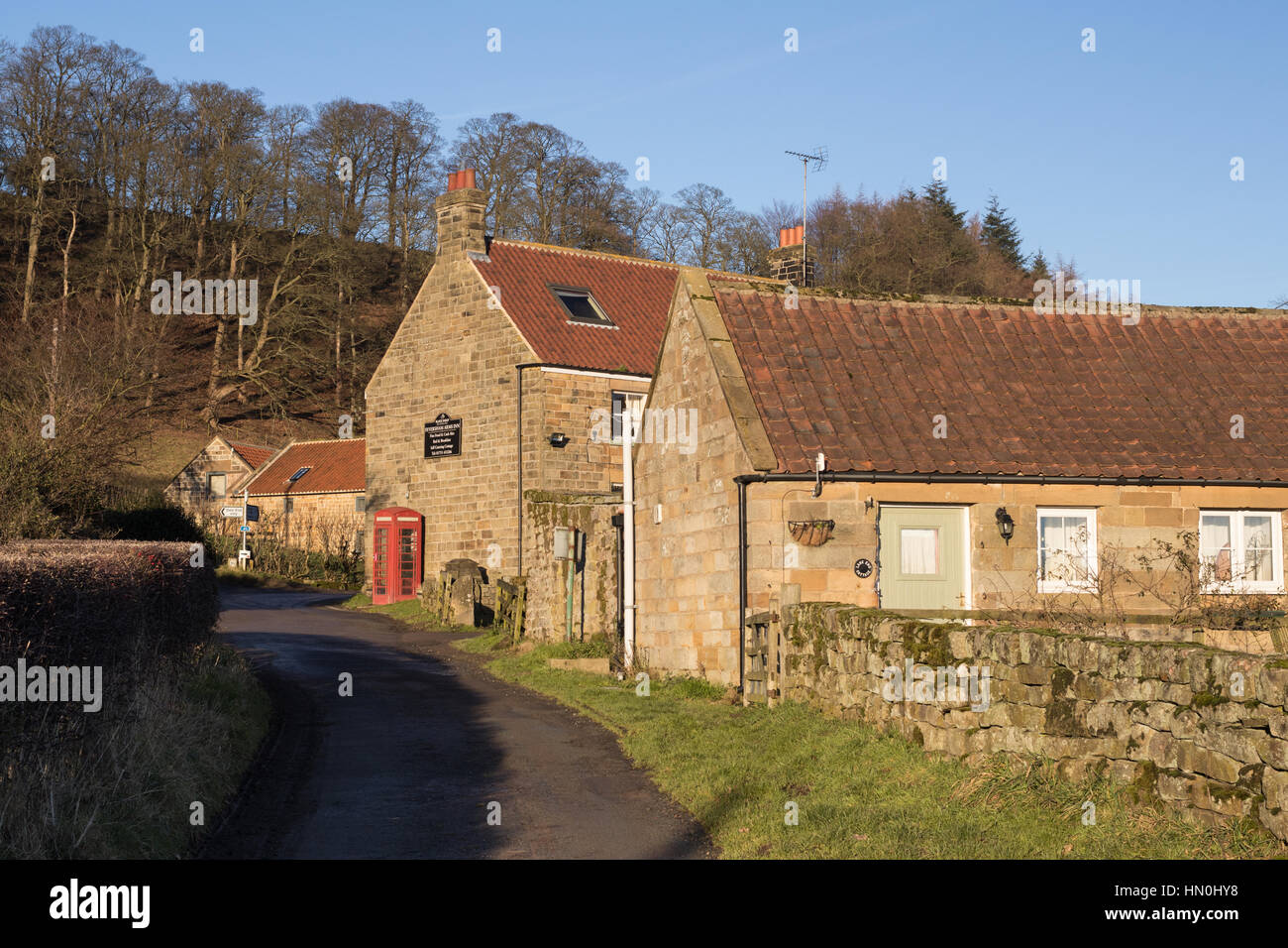 The village of Church Houses in the North York Moors Stock Photo, Royalty Free Image 133394444