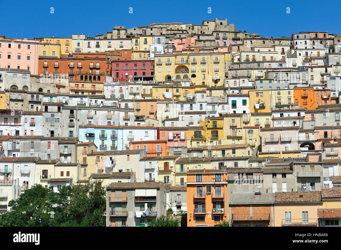 Village of Calitri, Italy, Campania, Avellino, Irpinia district Stock