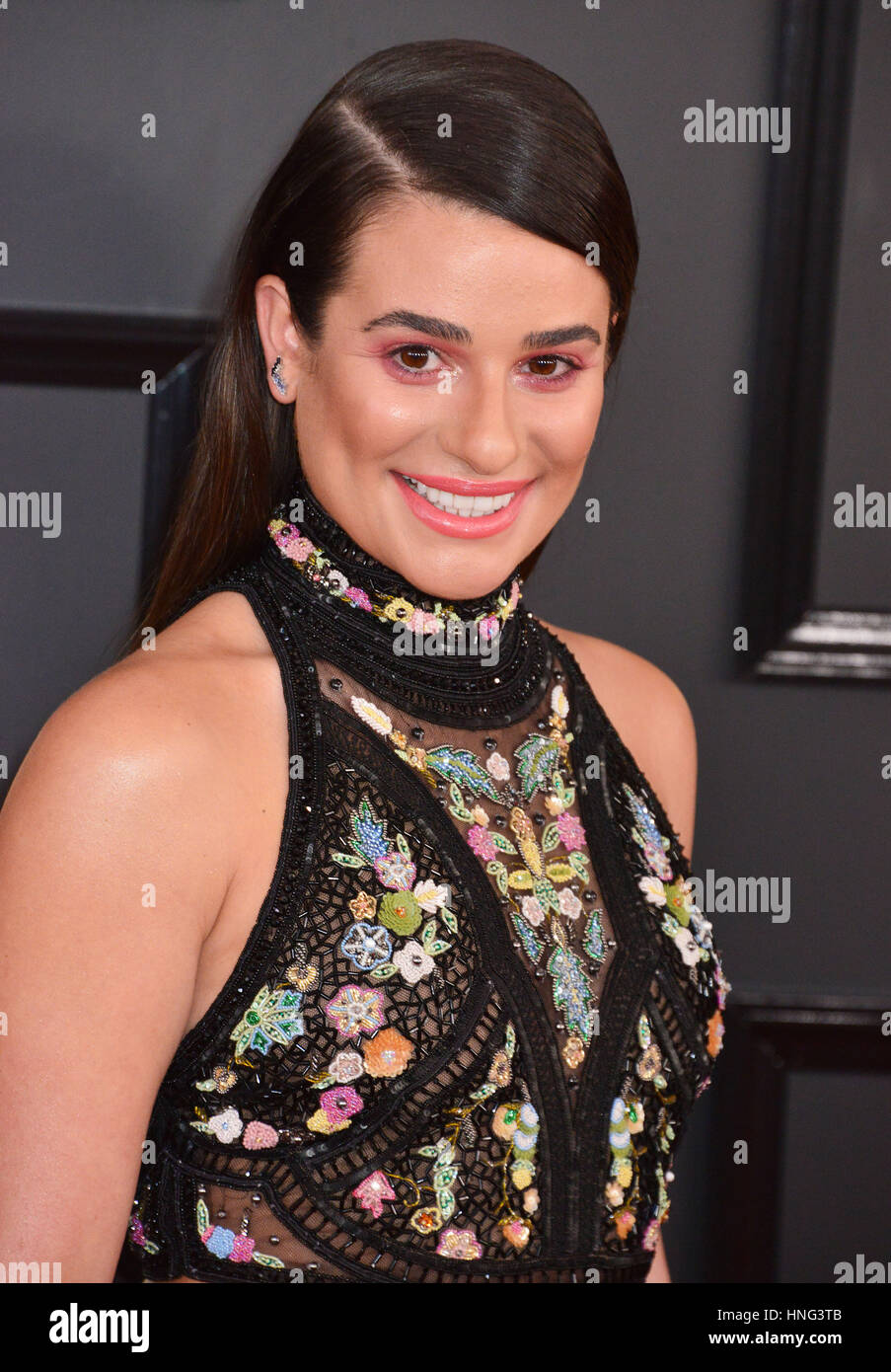 A Lea Michele Arriving At The Th Annual Grammy Awards At