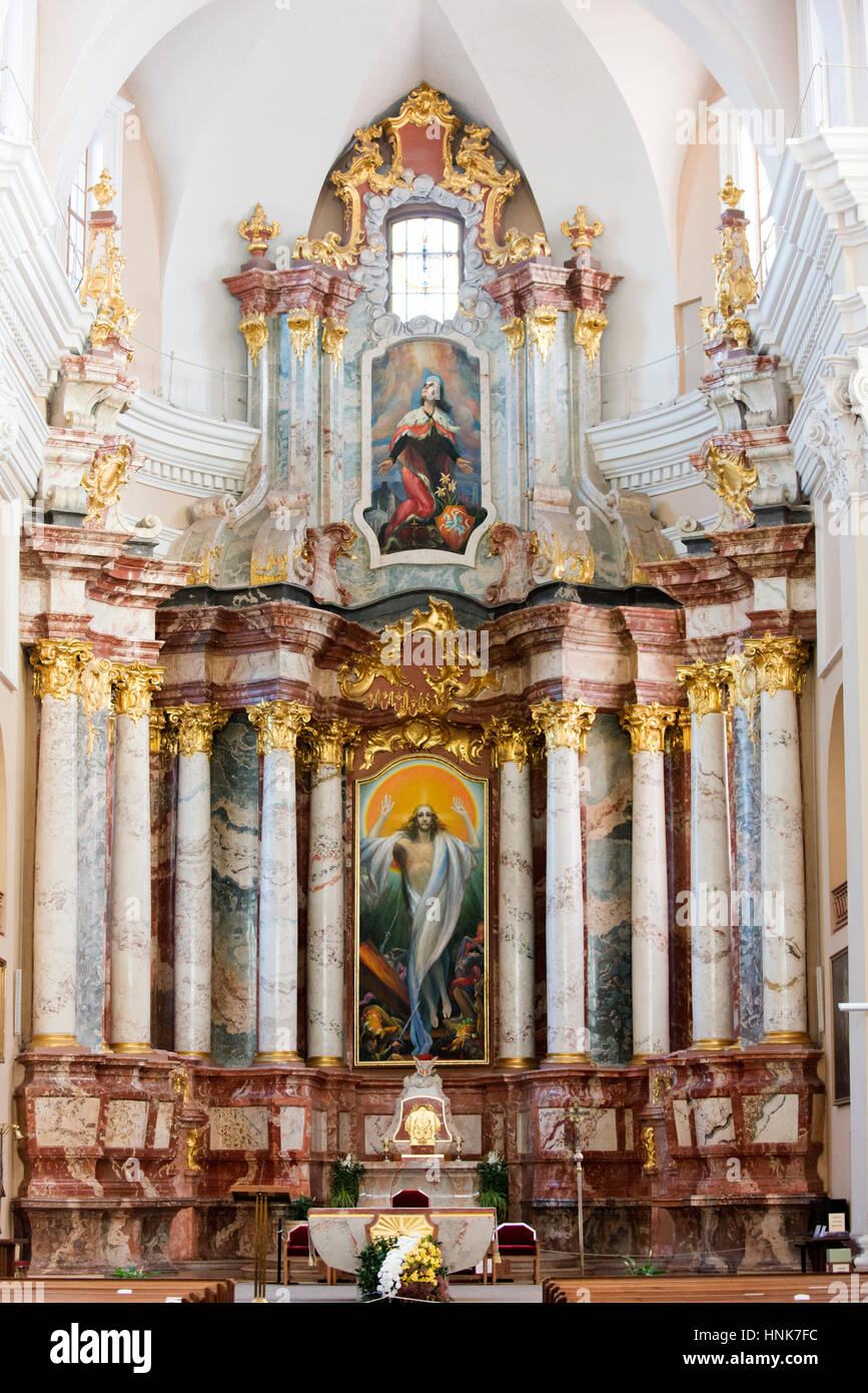 Interior of the Church of St. Casimir Stock Photo, Royalty Free Image
