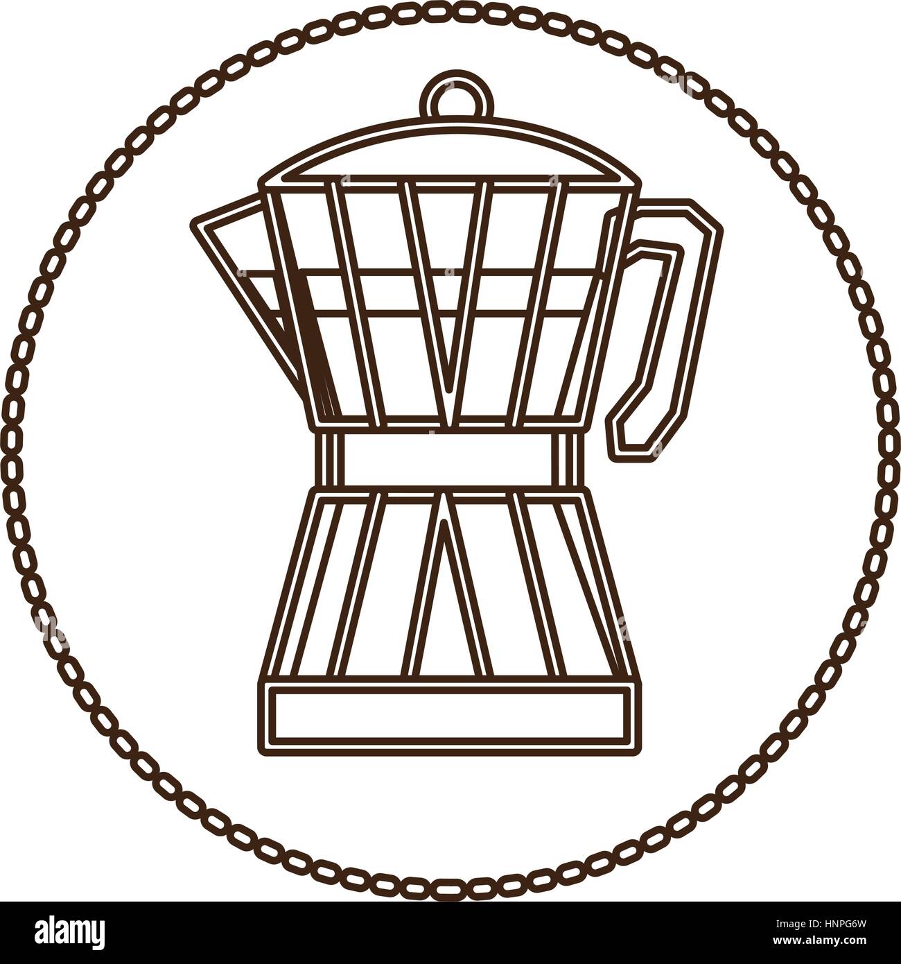 Coffee Moka Pot Icon Image Vector Illustration Stock Vector Image