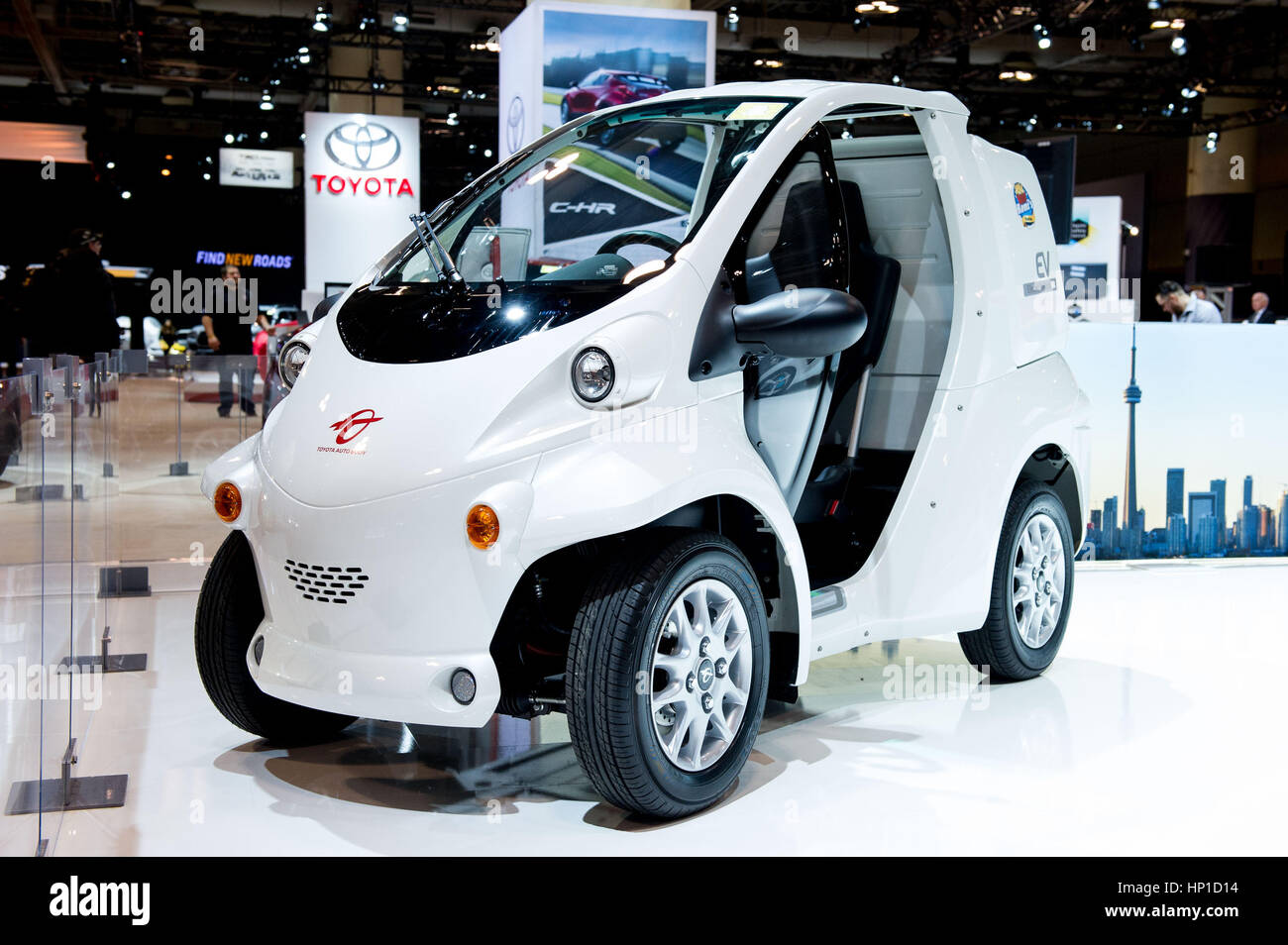 Toronto, Canada. 16th February 2017. Toyota single seat EV concept on