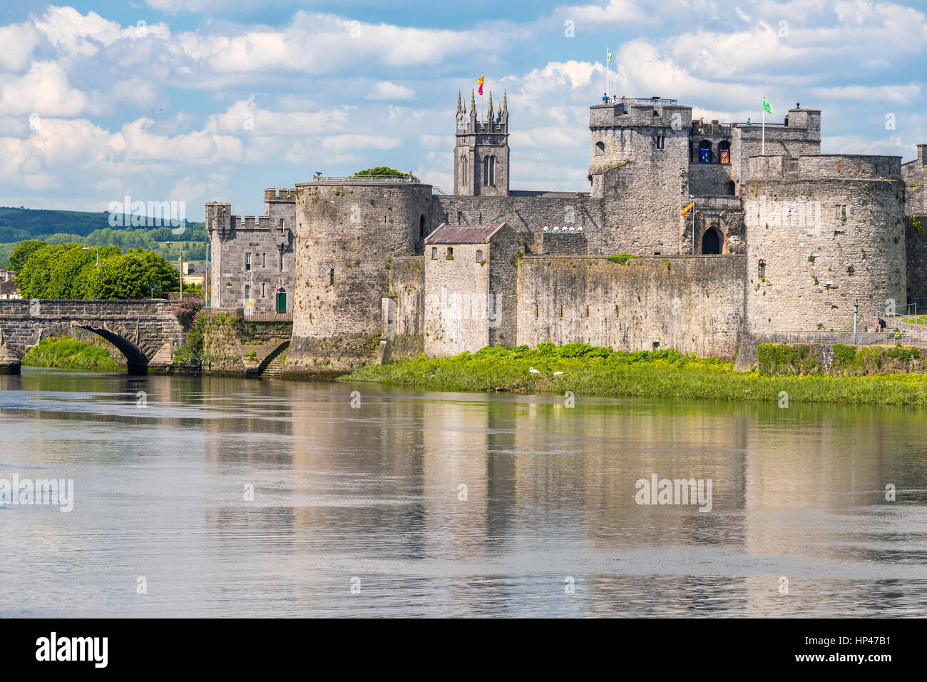 King John's Castle and the River Shannon, Limerick, County Limerick