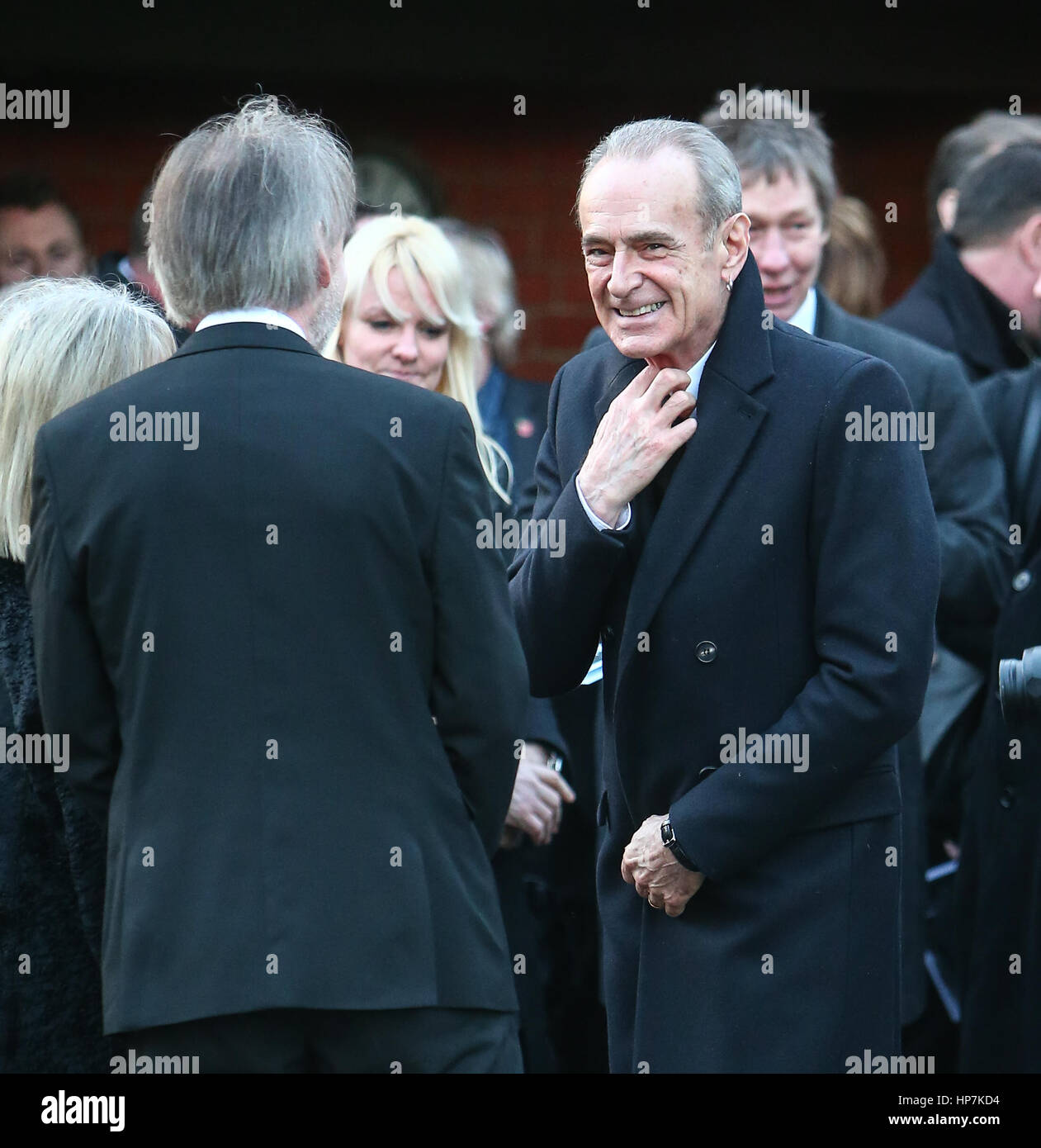 The funeral of Status Quo guitarist Rick Parfitt at Woking Stock Photo