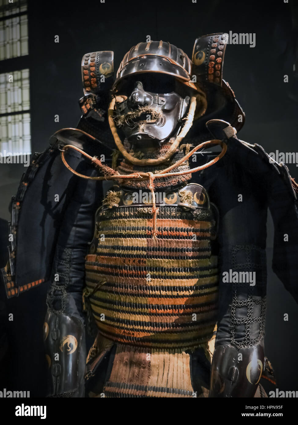 Paris, France - 25 August, 2013 Ancient Samurai Armour Exhibited At 