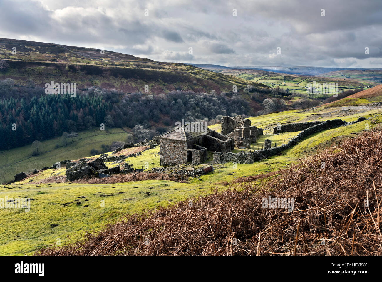 Crackpot Hall, Keld, Yorkshire Dales National Park, UK Stock Photo