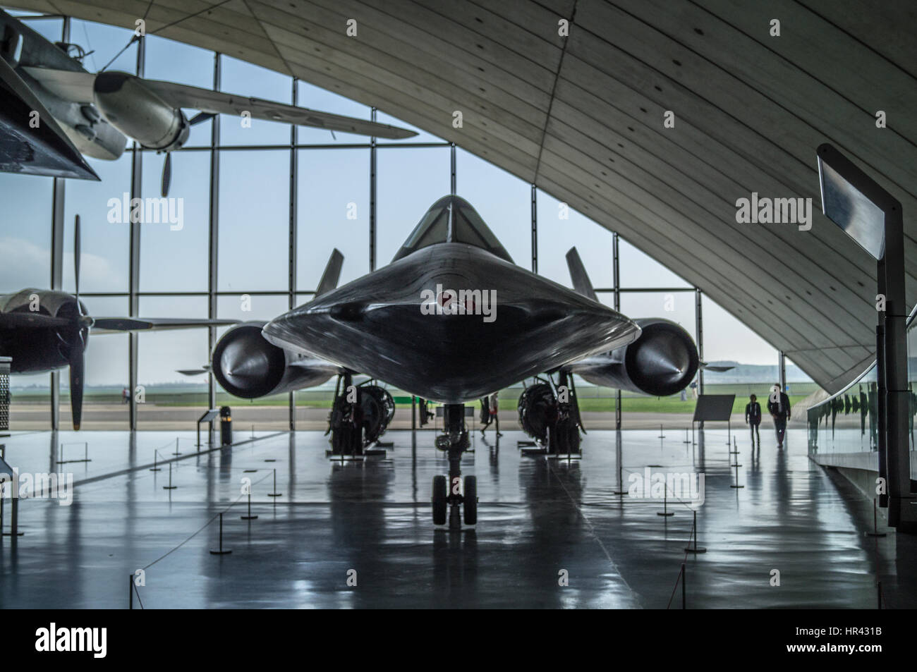 SR71 Blackbird at Duxford Imperial War Museum Stock Photo, Royalty Free ...