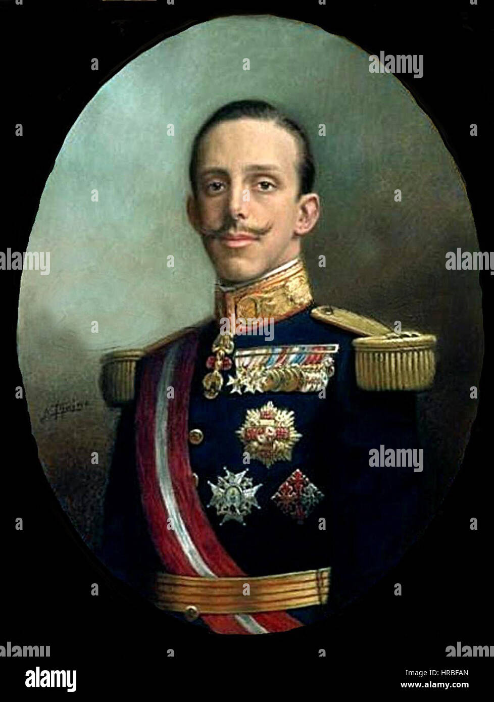 Retrato Del Rey Alfonso XIII Nicolas Aquino Stock Photo Alamy