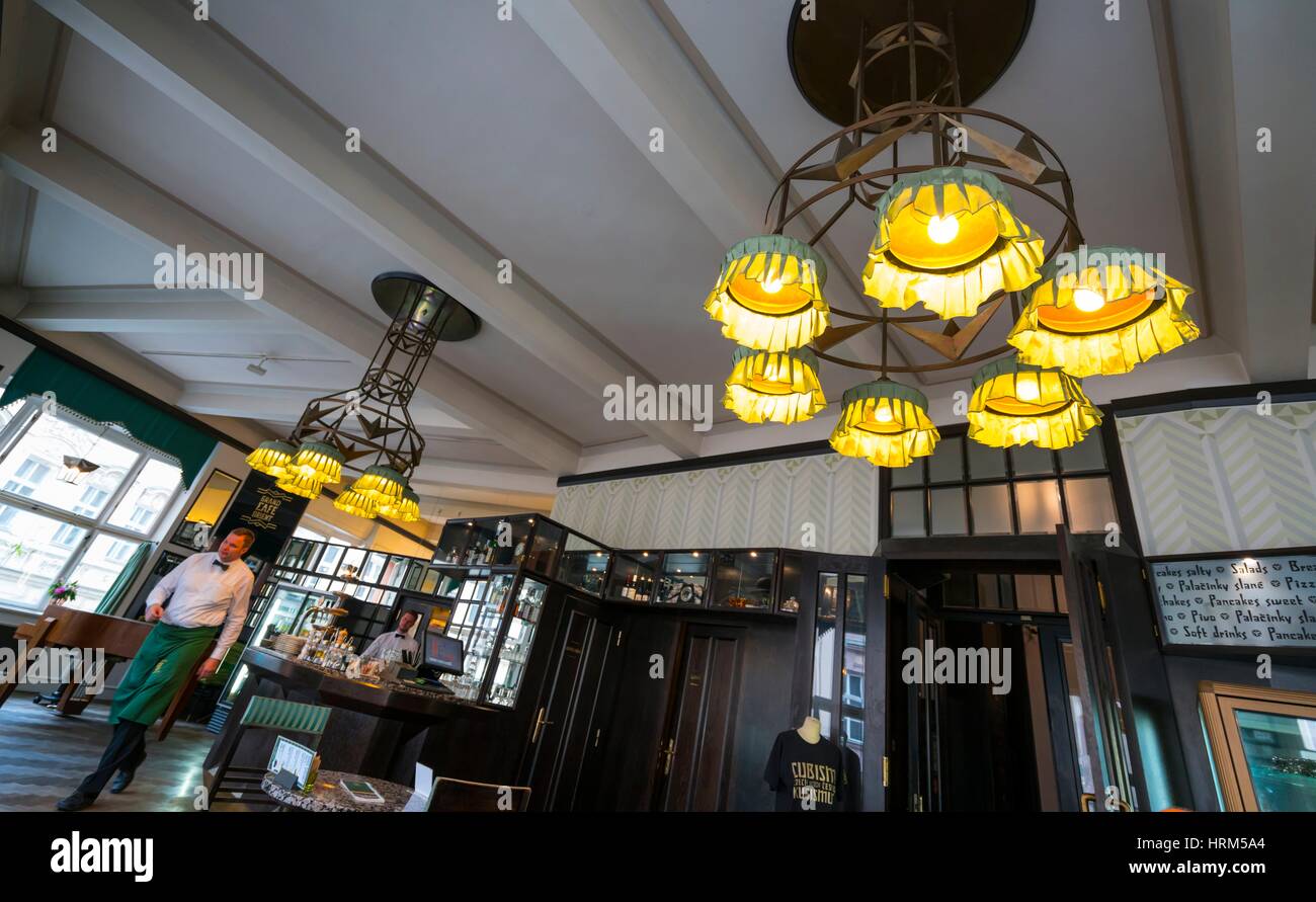 Grand Cafe Orient House Of The Black Madonna Cubist Architecture within Orient House Lighting
