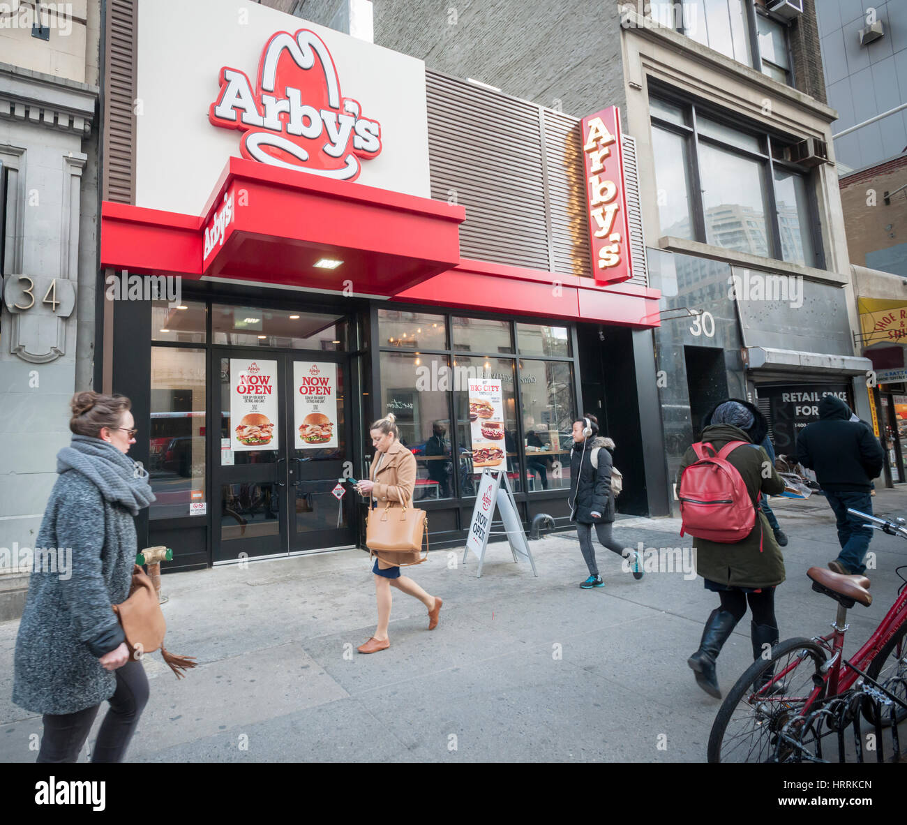 the new arby's fast casual restaurant in chelsea in new york on the new arby's fast casual restaurant in chelsea in new york on