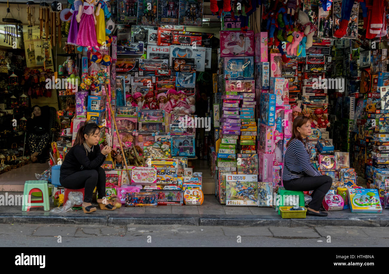 Shops In Hanoi Vietnam Stock Photo Alamy