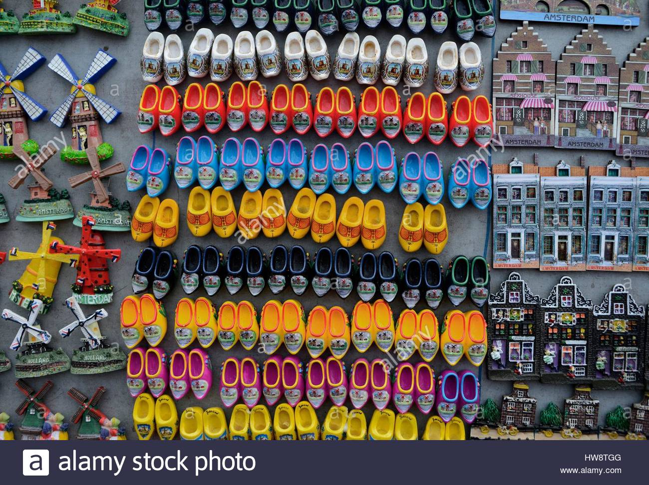 Netherlands, Holland, Amsterdam, souvenir stand Stock Photo, Royalty