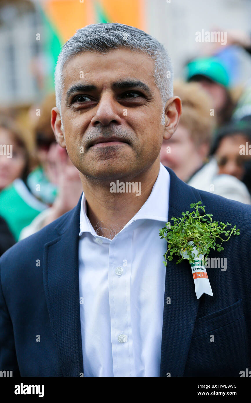 Trafalgar Square London Uk Mar The Mayor Of London Sadiq