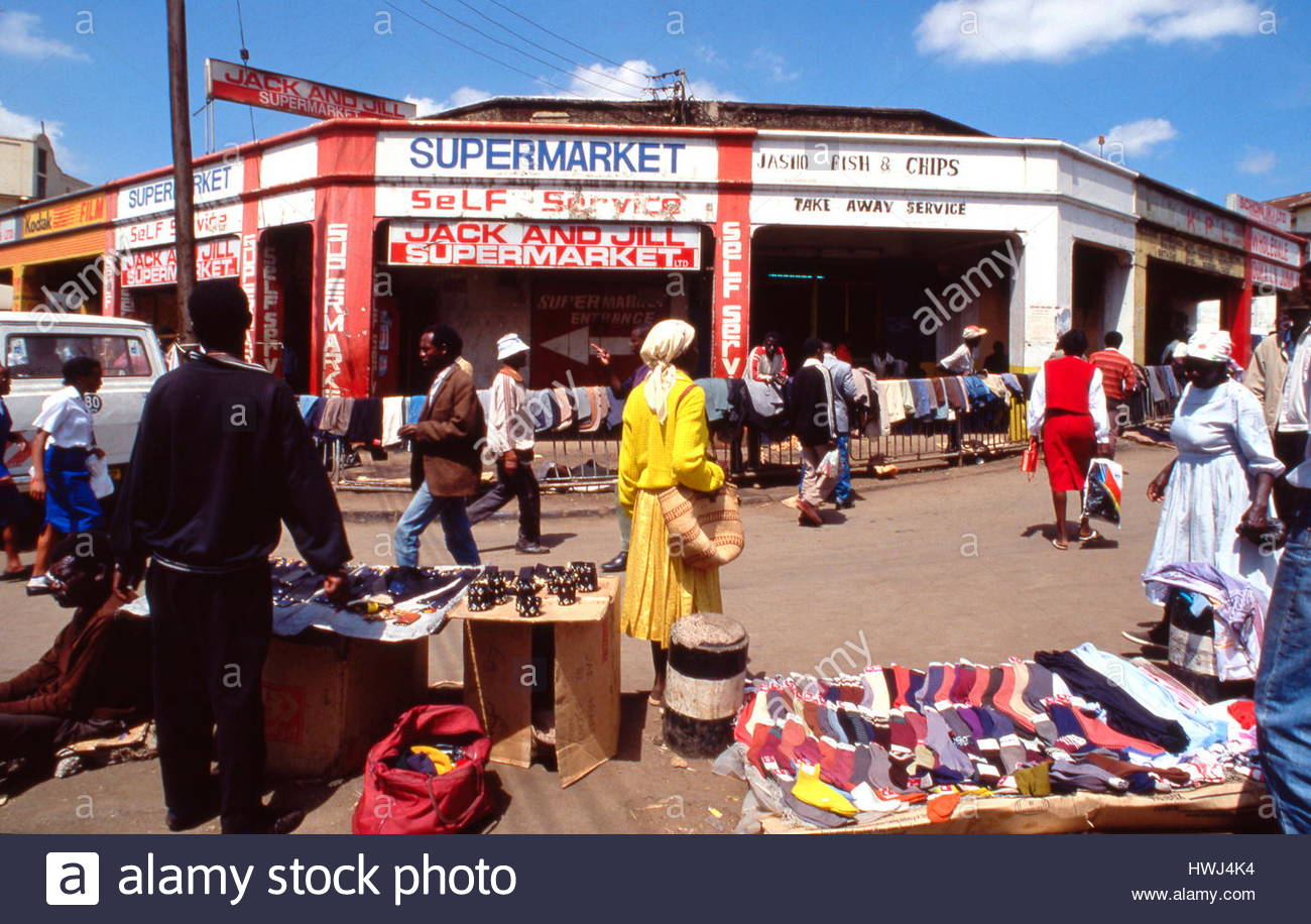 Africa, Kenya, Nairobi, street life Stock Photo, Royalty Free Image