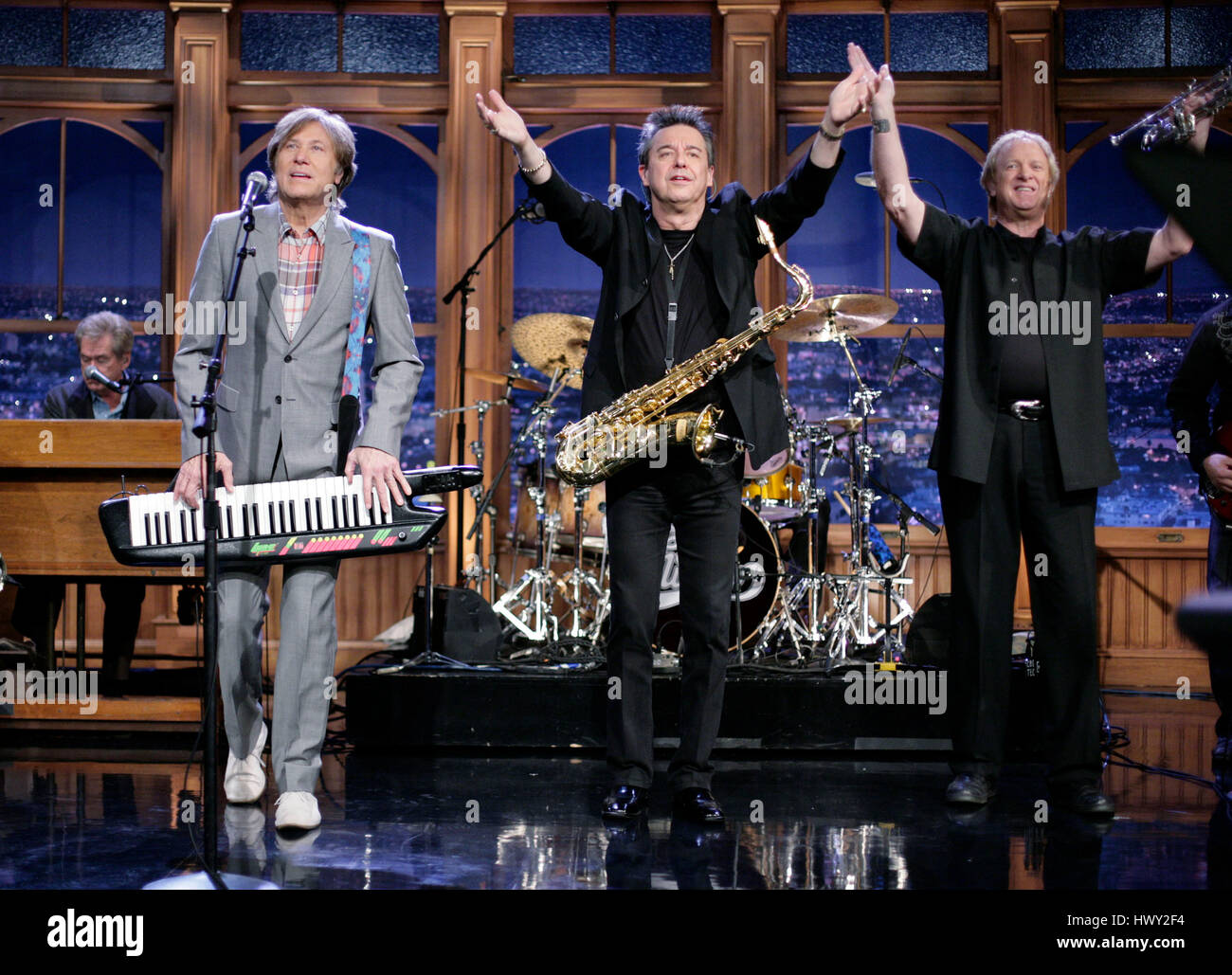 The band, Chicago, with members Robert Lamm on lead vocals and Stock