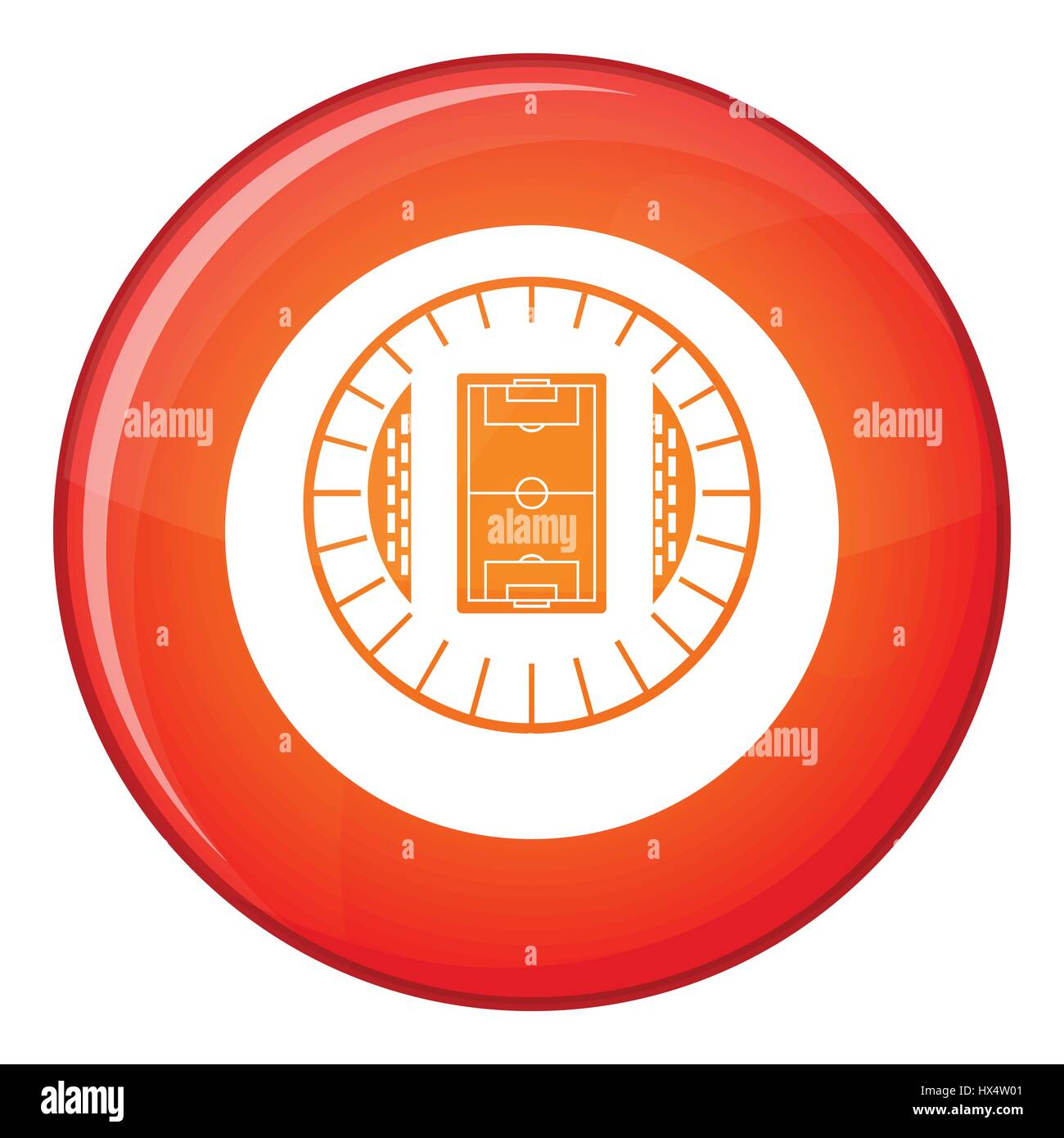 Round Stadium Top View Icon Flat Style Stock Vector Image Art Alamy