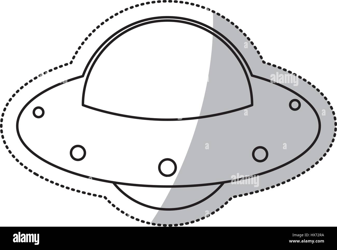 UFO Spaceship Fly Image Outline Stock Vector Art UFO Spaceship Fly Image Outline Stock Vector Art