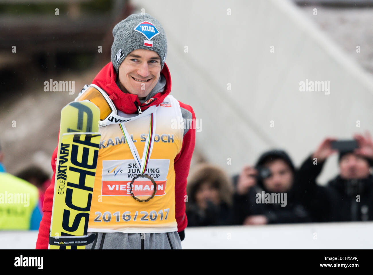 Kamil Stoch Of Poland On Podium Celebrating His Second Place In with regard to The Most Brilliant and also Gorgeous ski jumping world cup standings regarding Really encourage