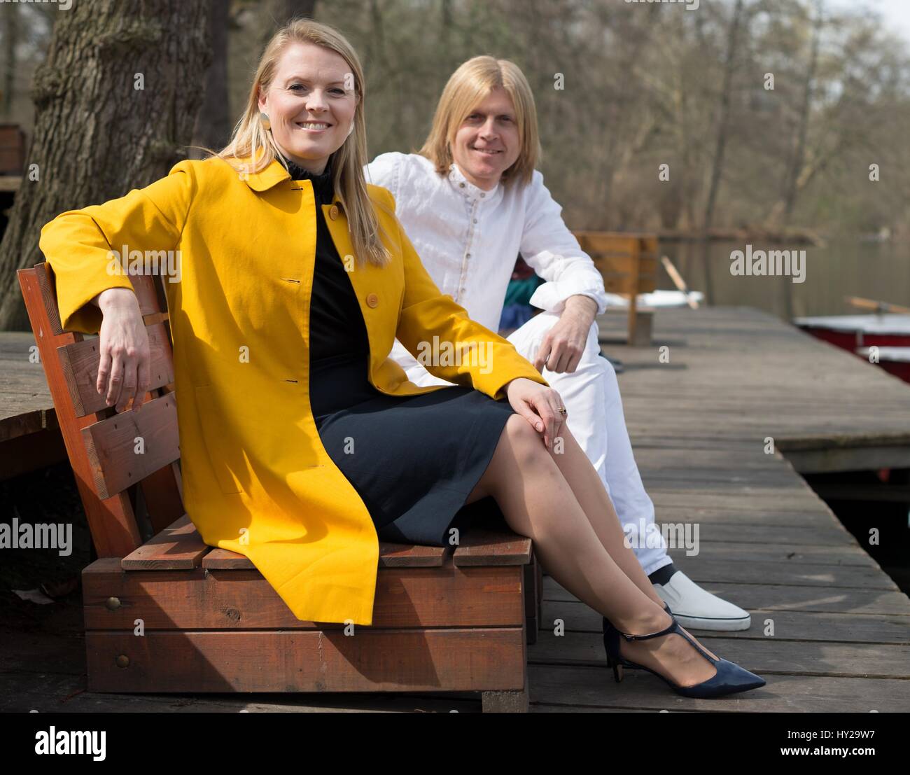 Berlin, Germany. 31st Mar, 2017. Members of the band 'The Kelly Stock ...
