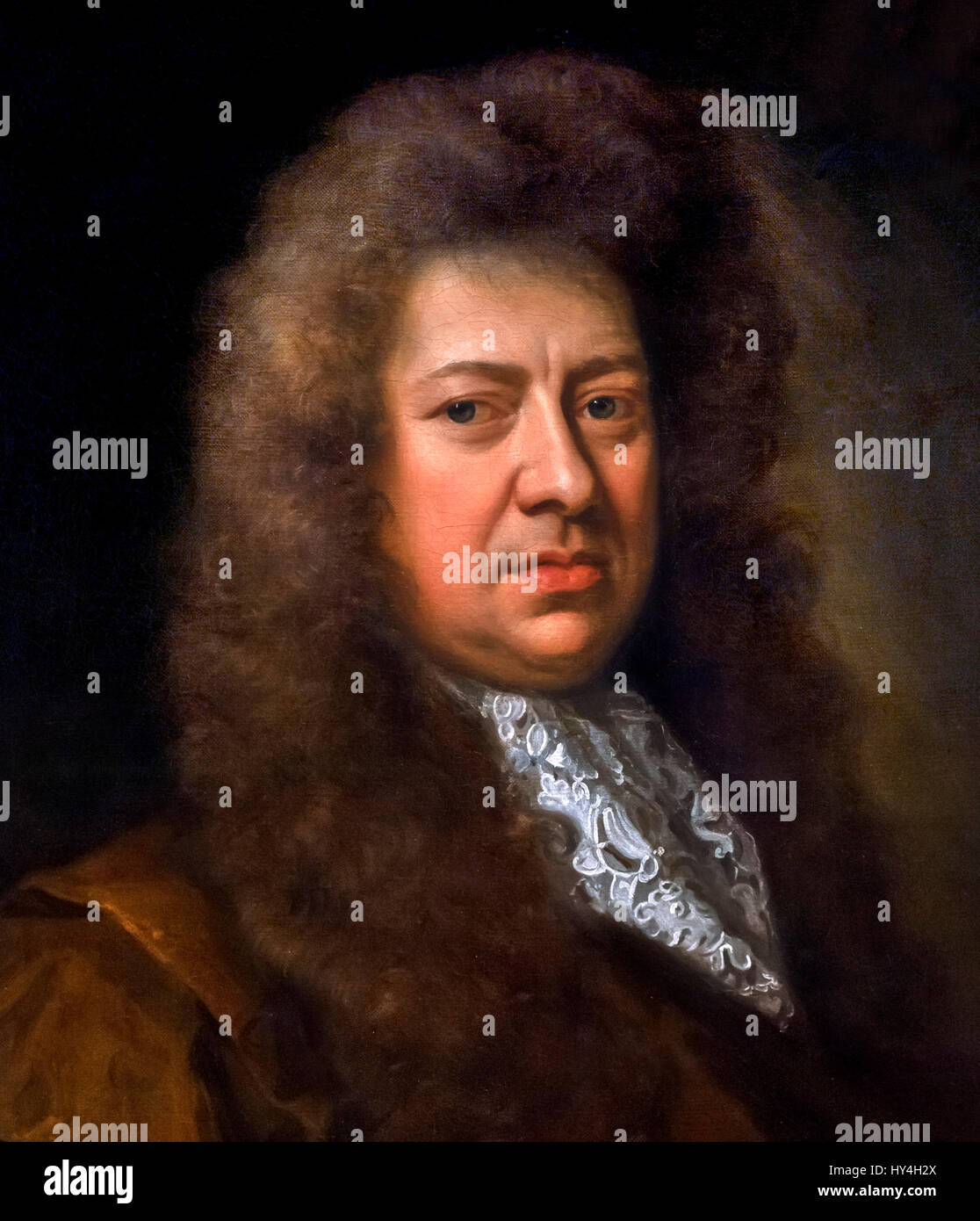 Samuel Pepys Portrait of the 17thC English diarist Samuel Pepys Stock Samuel Pepys Portrait of the 17thC English diarist Samuel Pepys Stock