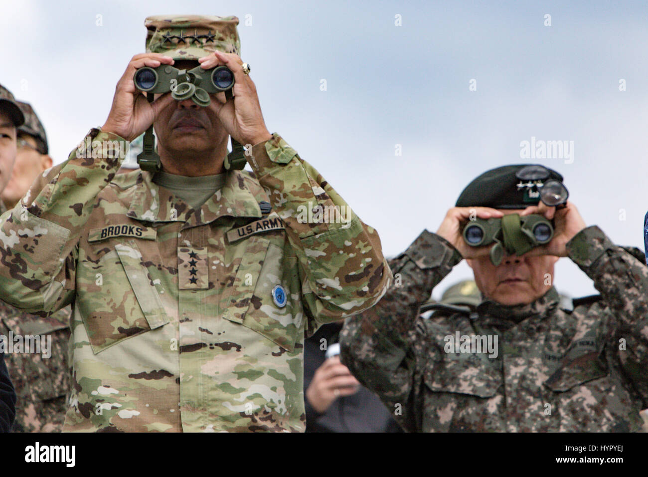 U.S. Army Gen. Vincent Brooks, U.S. and U.N. Forces Korea commander Stock Photo, Royalty Free