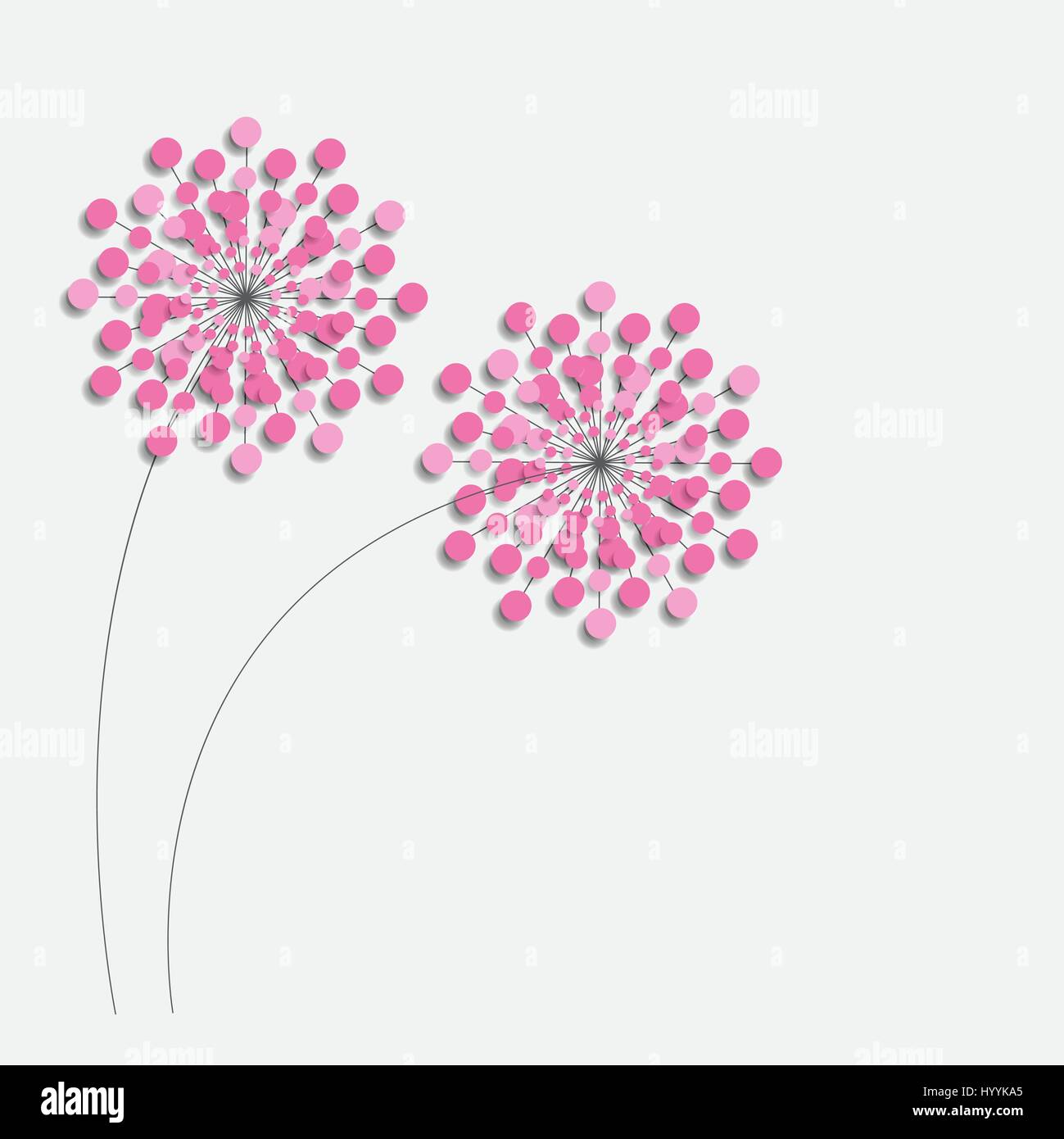 Abstract Colorful Background With Flowers Vector Illustration Stock