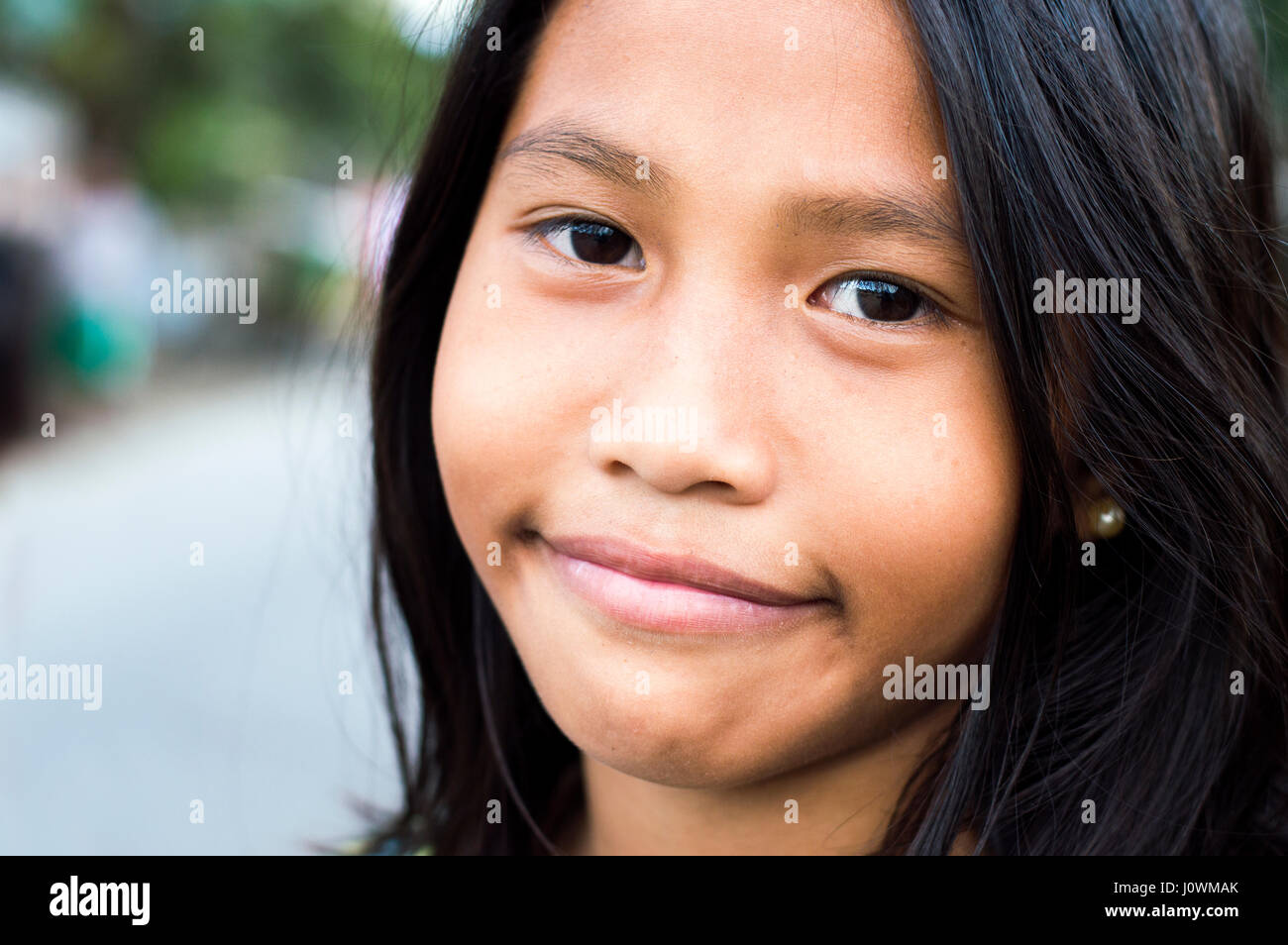 Young girl, Calbayog, Samar, Philippines Stock Photo 138247723 Alamy