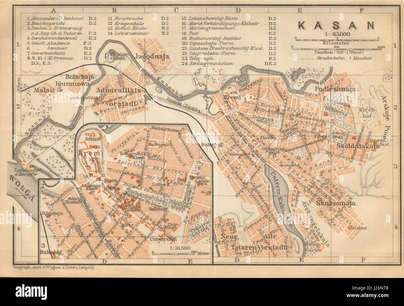 Urban plan Kazan Russia