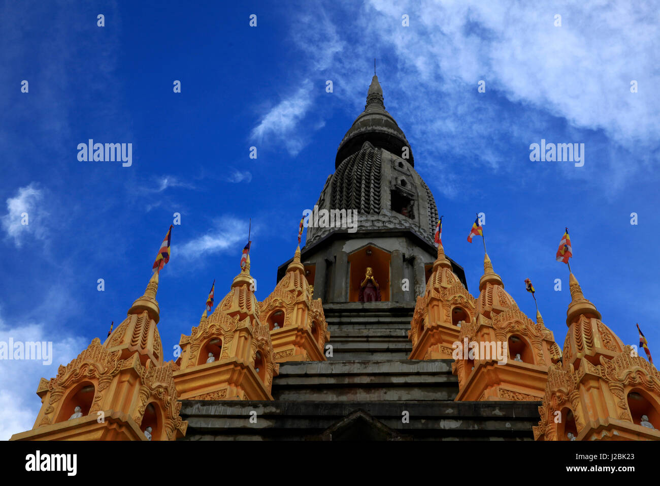 Rama Zadi Buddhist Temple at Rowangchhari. Bandarban, Bangladesh Stock