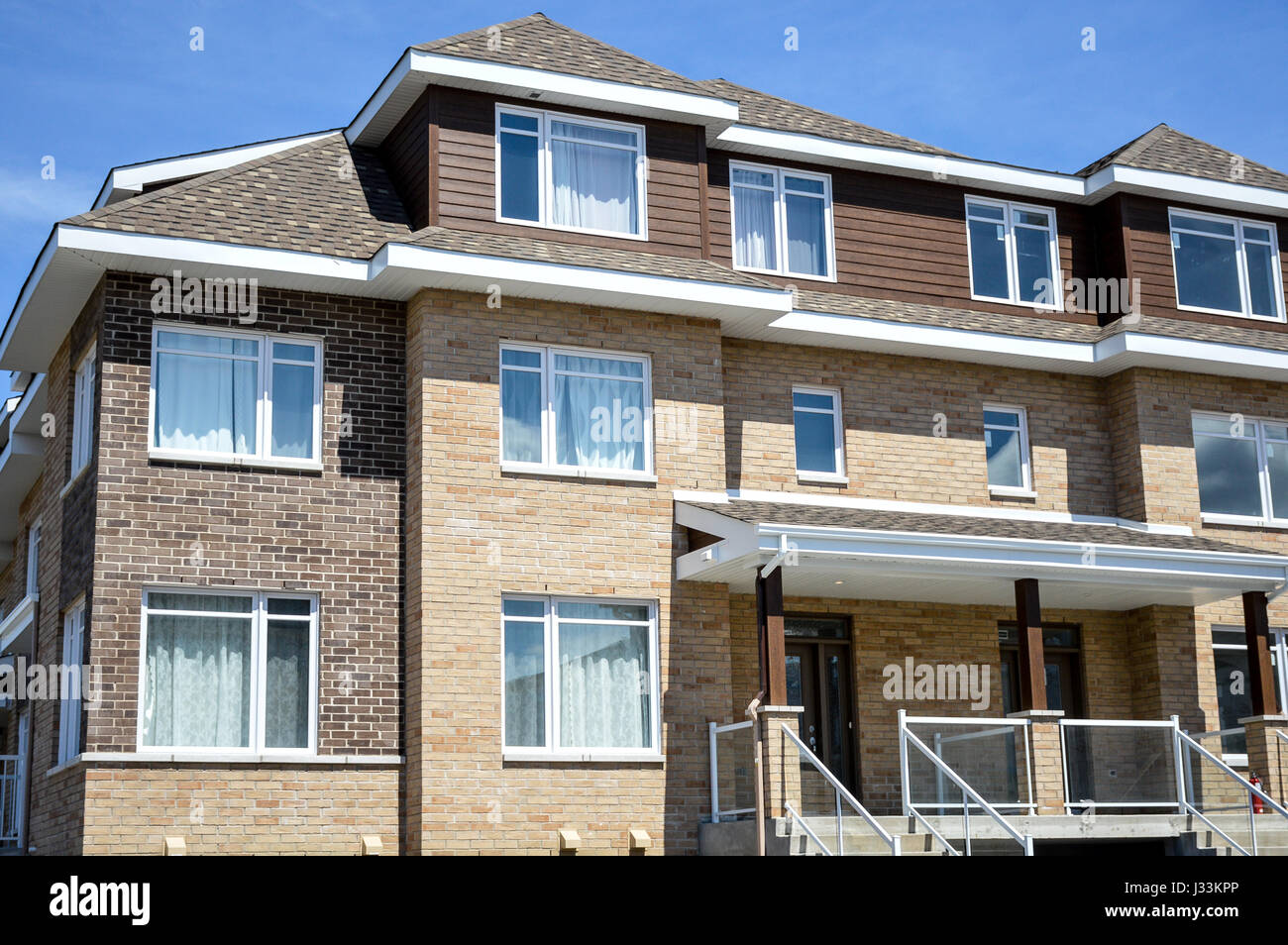 montreal, canada - april 21, 2017: expensive homes in canada stock montreal, canada - april 21, 2017: expensive homes in canada stock