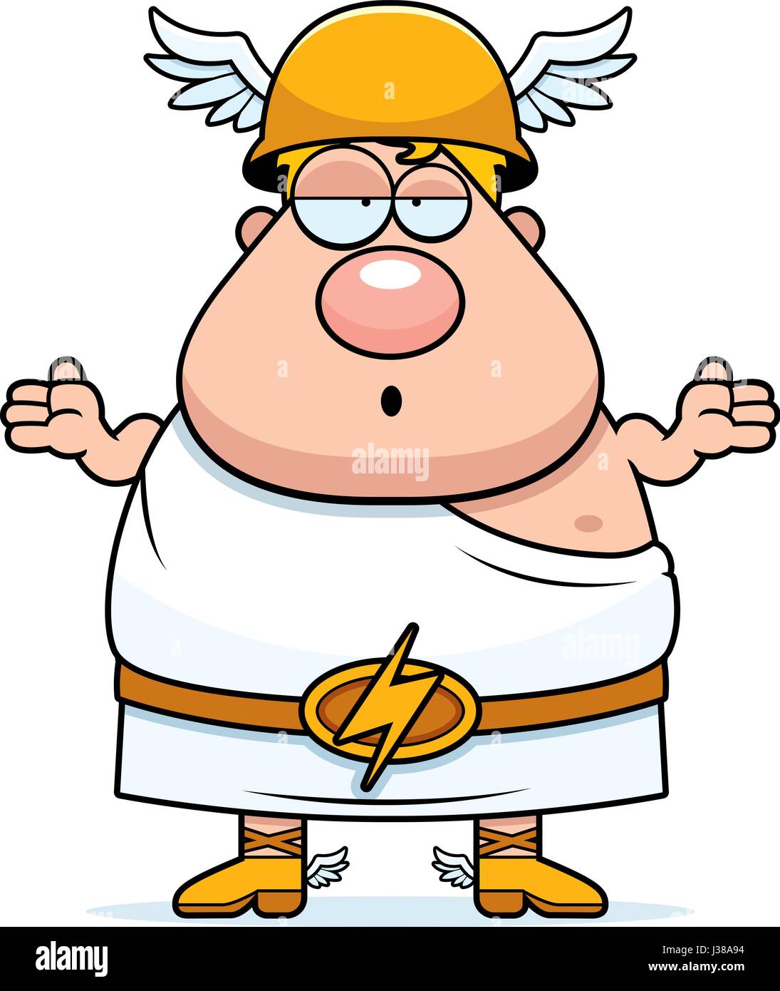 Uncategorized Hermes God a cartoon illustration of the greek god hermes looking confused confused
