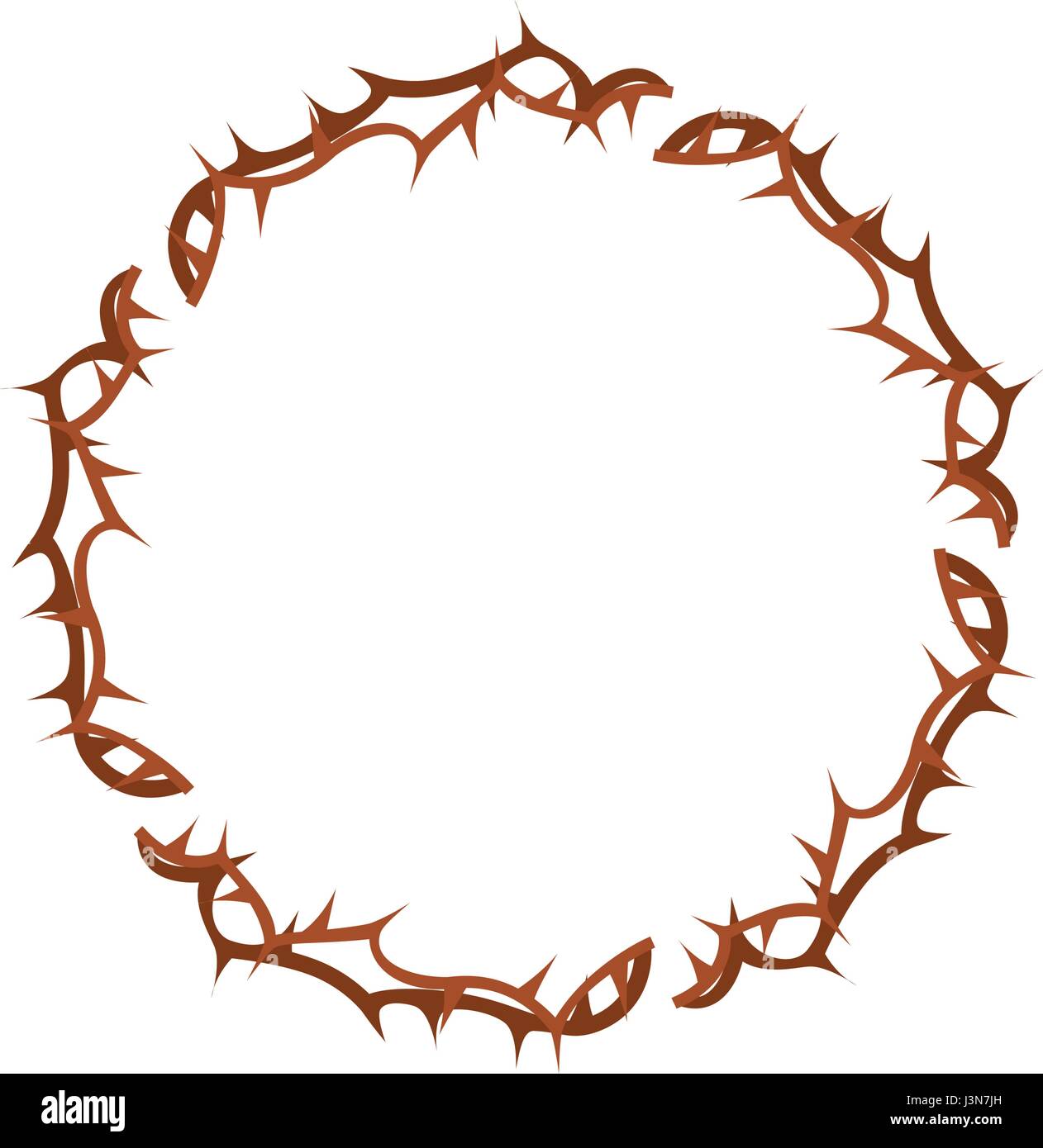 Crown Of Thorns Icon Stock Vector Image Art Alamy