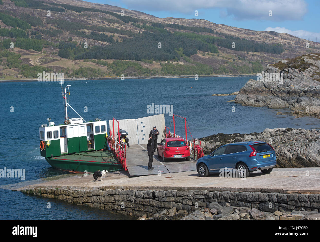 The worlds last working car turntable ferry operating between Glenelg