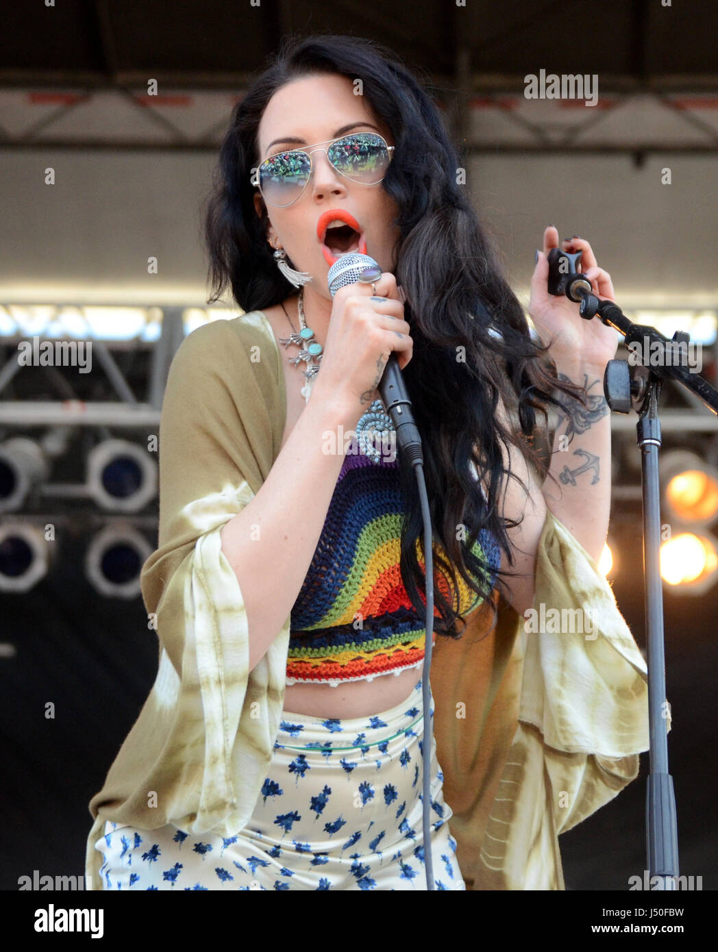 Somerset, Wisconsin, USA. 13th May, 2017. Lead singer Dorothy Martin