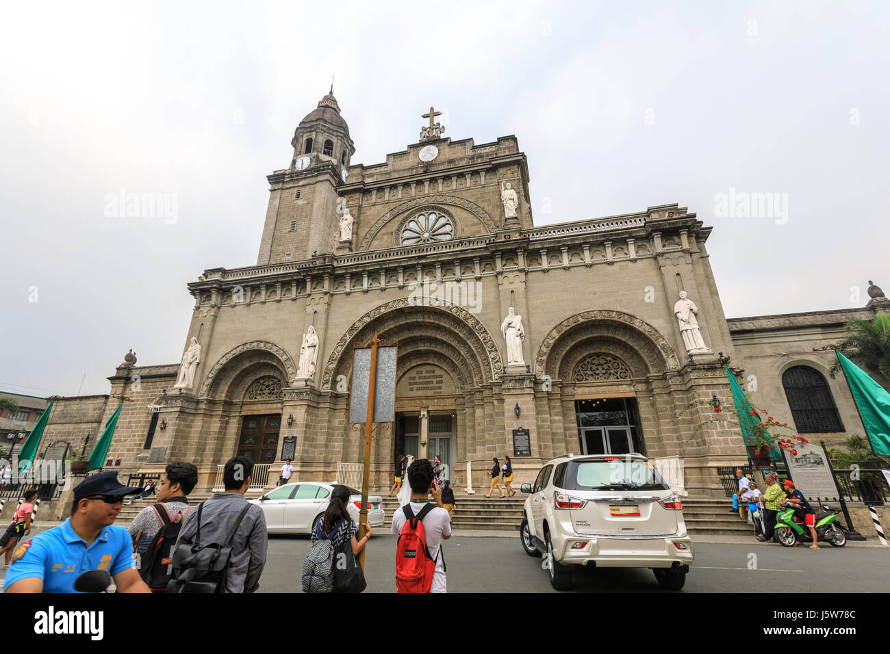 Famous Architecture Buildings In The Philippines manila, philippines - feb 18, 2017 tourists visit manila cathedral Famous Architecture Buildings In The Philippines manila, philippines - feb 18, 2017 tourists visit manila cathedral
