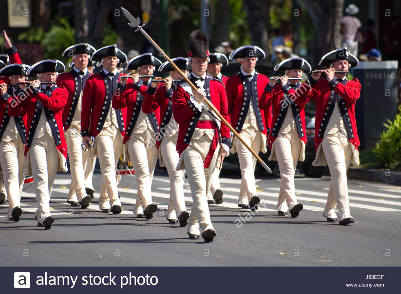 The Old Guard Fife and Drum Corps marching in the salute to our Stock