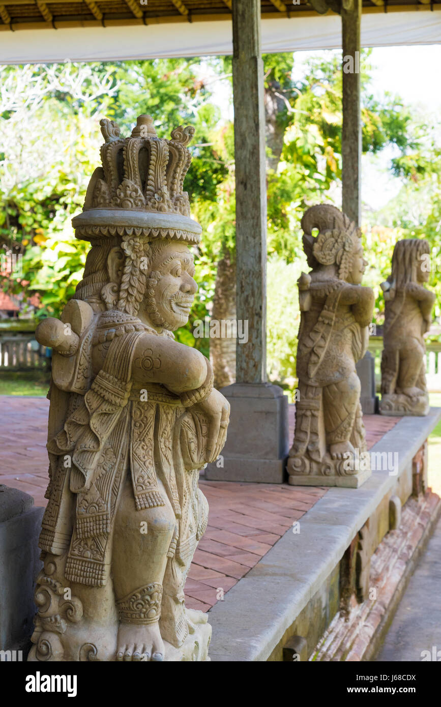 bali, indonesia - april 30, 2017 : traditional statues at pura bali, indonesia - april 30, 2017 : traditional statues at pura