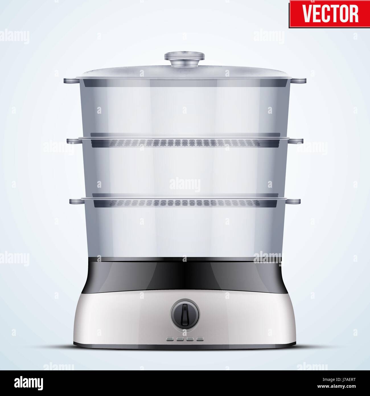 Uncategorized Domestic Kitchen Appliances original electric food steamer or double boiler domestic kitchen appliances and supplies vector illustration