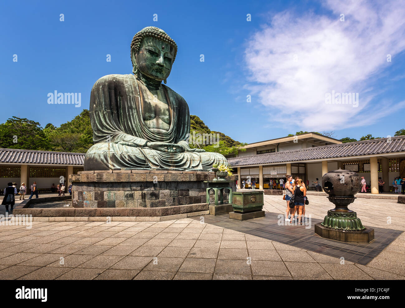 Kamakura Japan June The Great Buddha Of Kamakura A Bronze