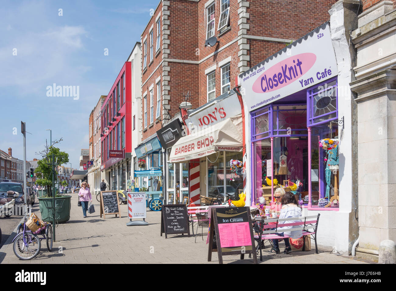 Southbourne Grove, Southbourne, Bournemouth, Dorset, England, United Stock Photo, Royalty Free
