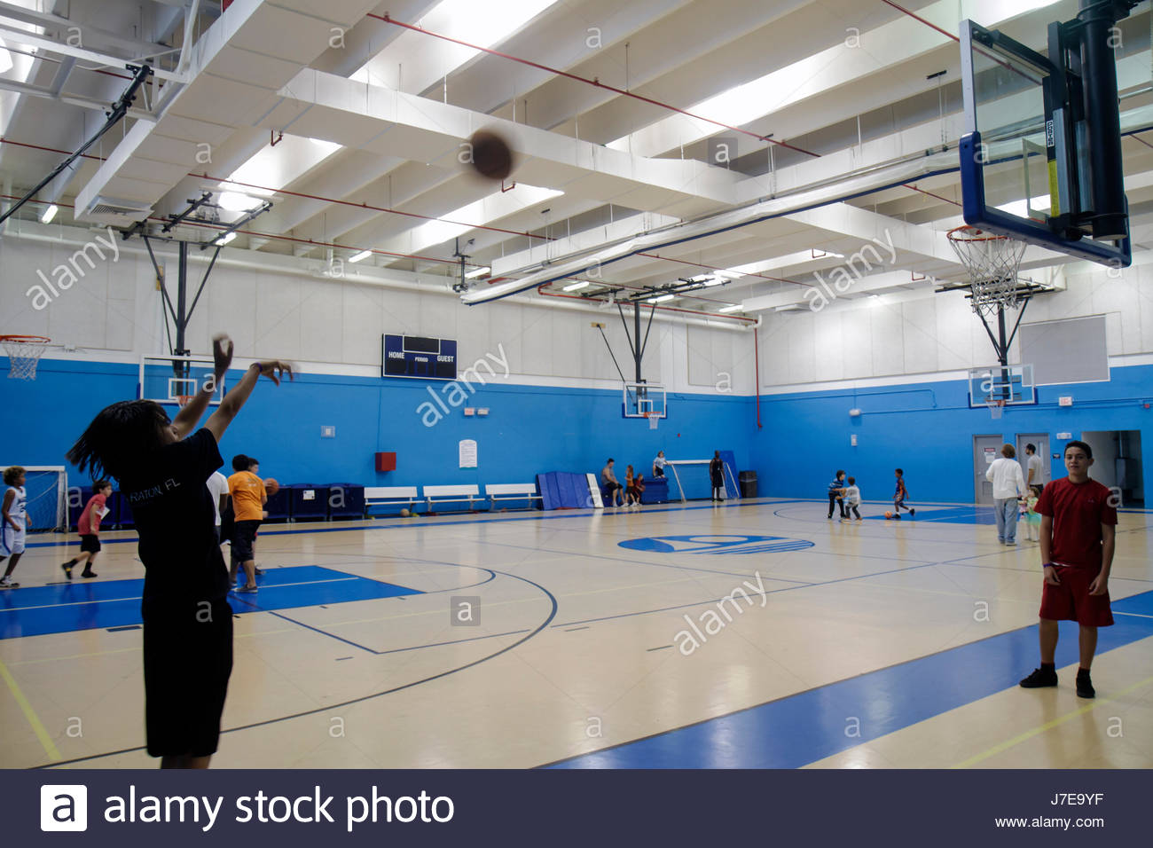 Miami Beach Florida Scott Rakow Community Center gymnasium indoor ... Miami Beach Florida Scott Rakow Community Center gymnasium indoor ...
