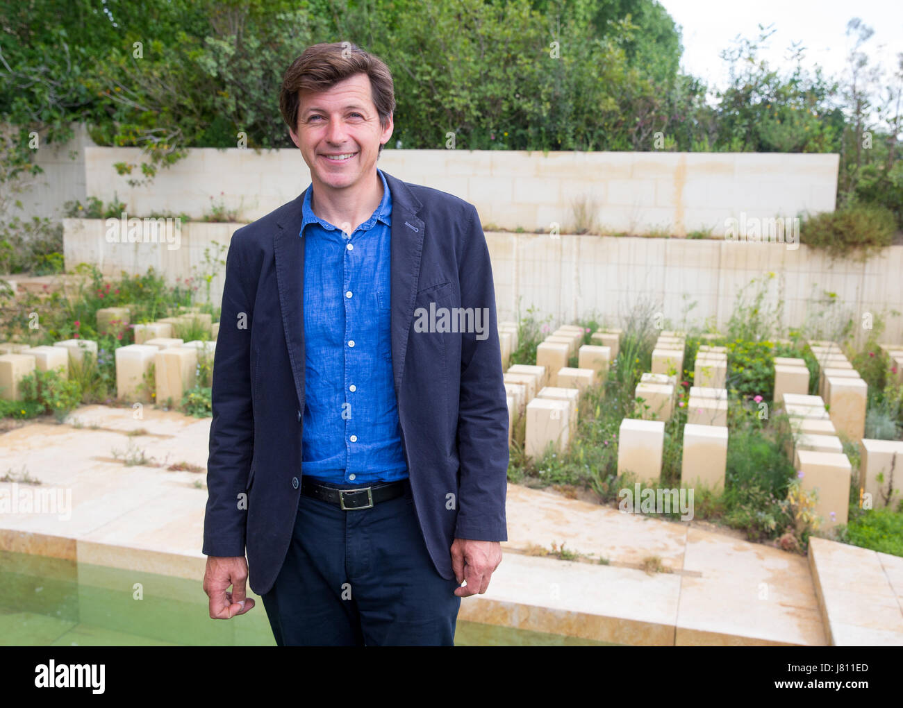 garden designer, james basson, standing the best in show at rhs garden designer, james basson, standing the best in show at rhs